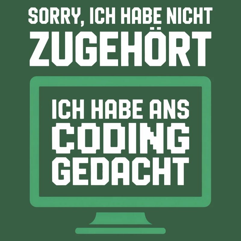 Coding Gedanke am Bildschirm