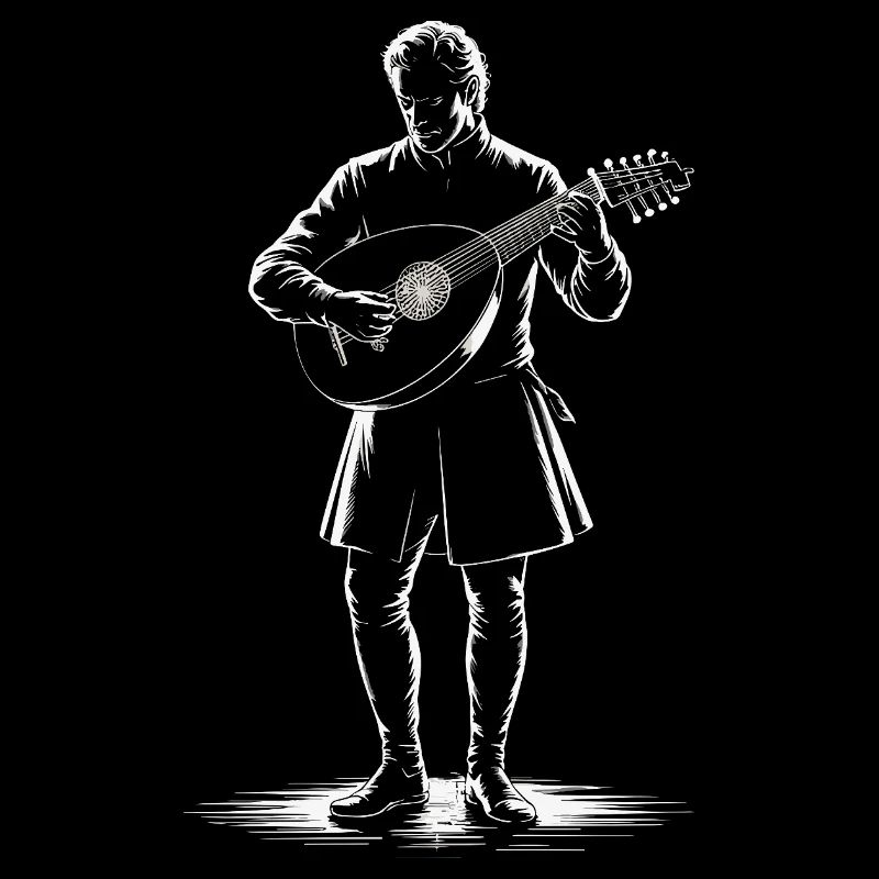 Medieval Bard with Lute