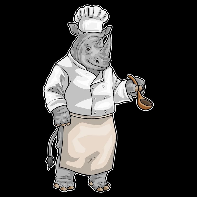 Rhinocéros Cuisson Cuisson Cuiller Cuisson