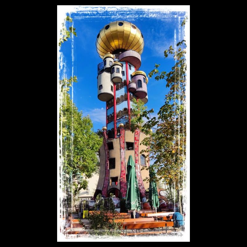 Hundertwasserturm beim Kuchlbauer