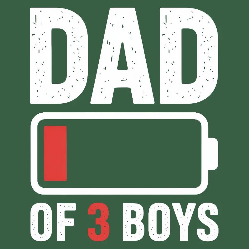 Papa de 3 garçons Pride