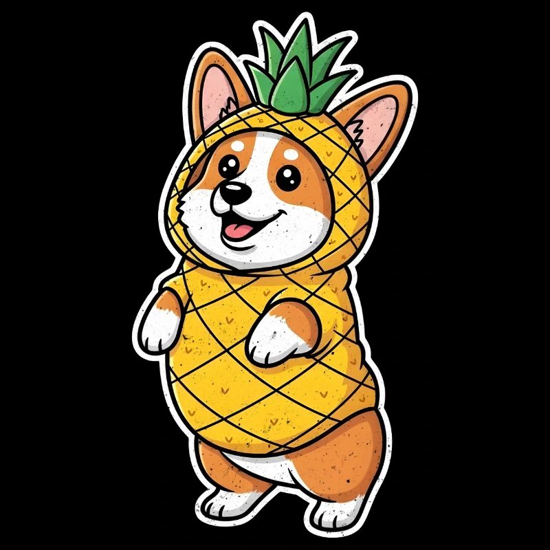Corgi Pineapple Costume