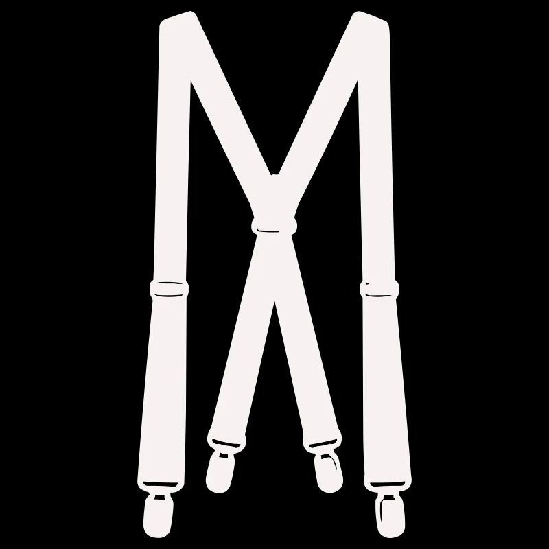 White suspenders illustration