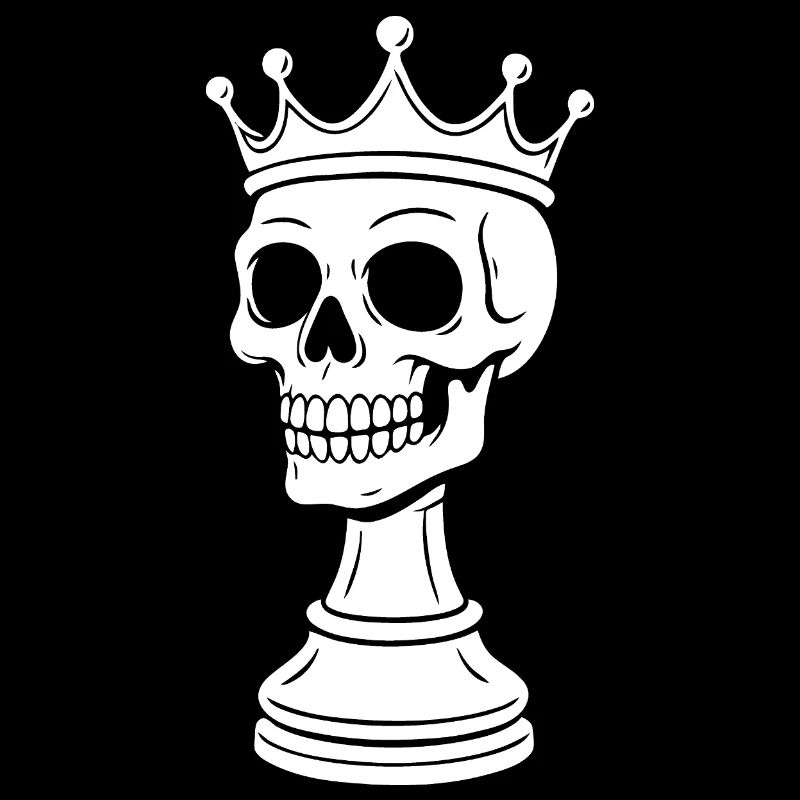Conception du squelette du roi des échecs