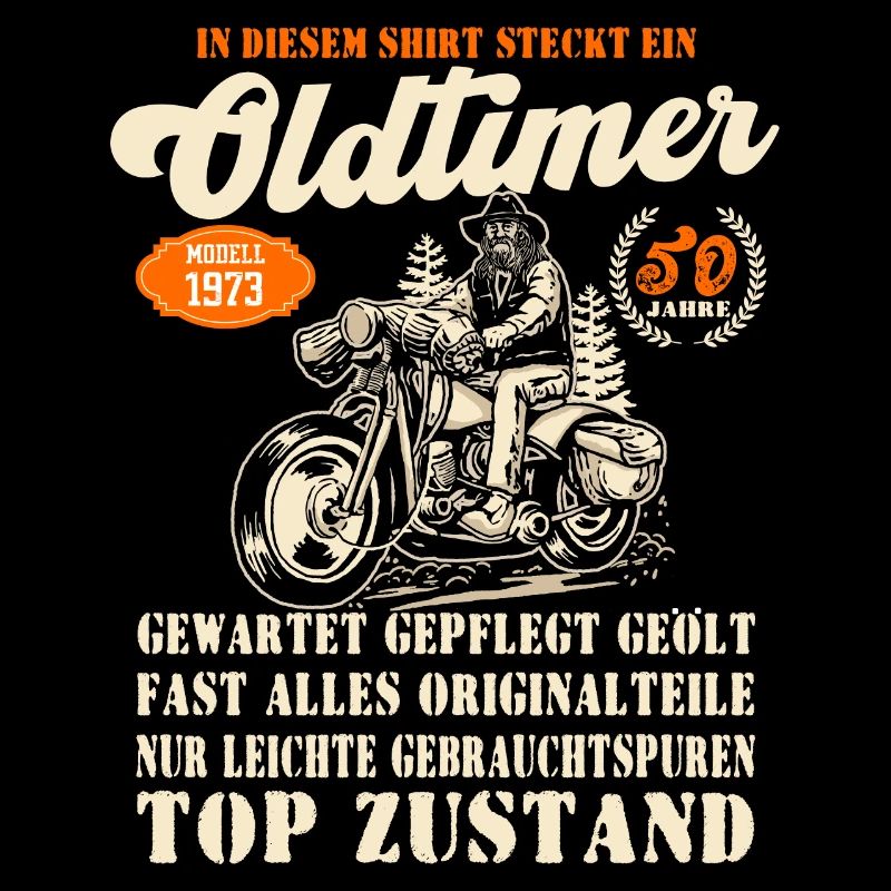 51. Geburtstag Oldtimer Modell Motorrad 1973