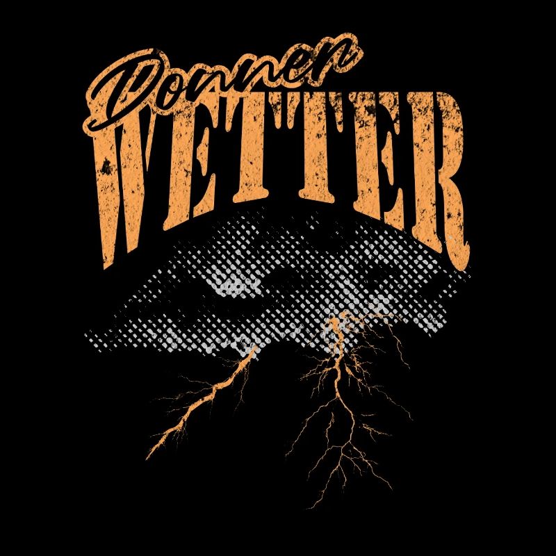 Orage, météo, conception graphique
