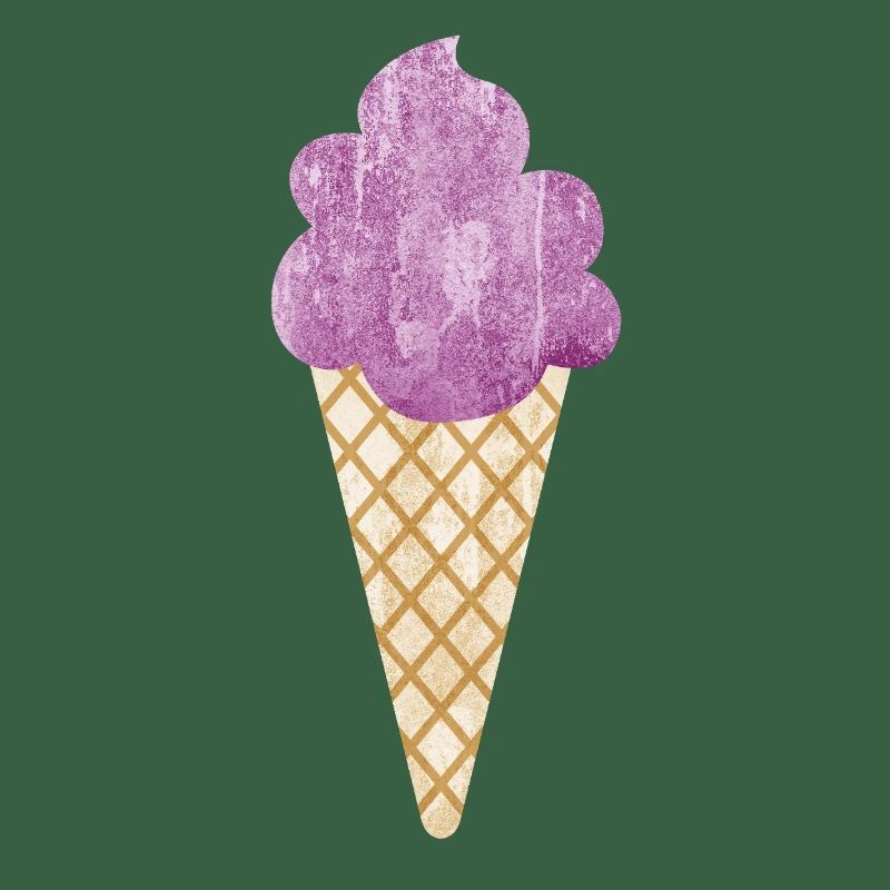 Eiscreme Icecream Eis Waffel Eiskrem Eisdiele lila