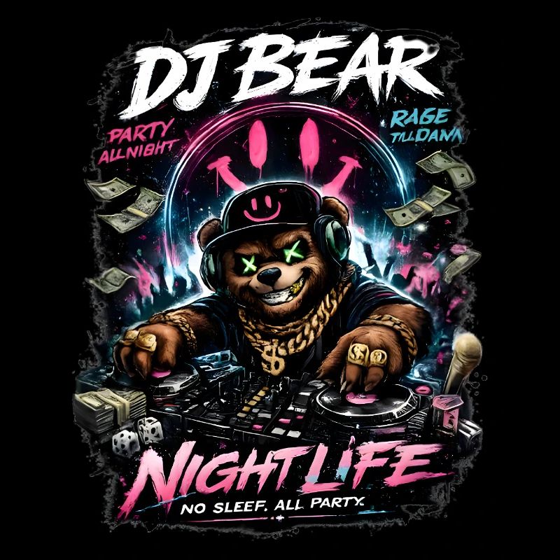 DJ Bear Nachtleben Orso Neon