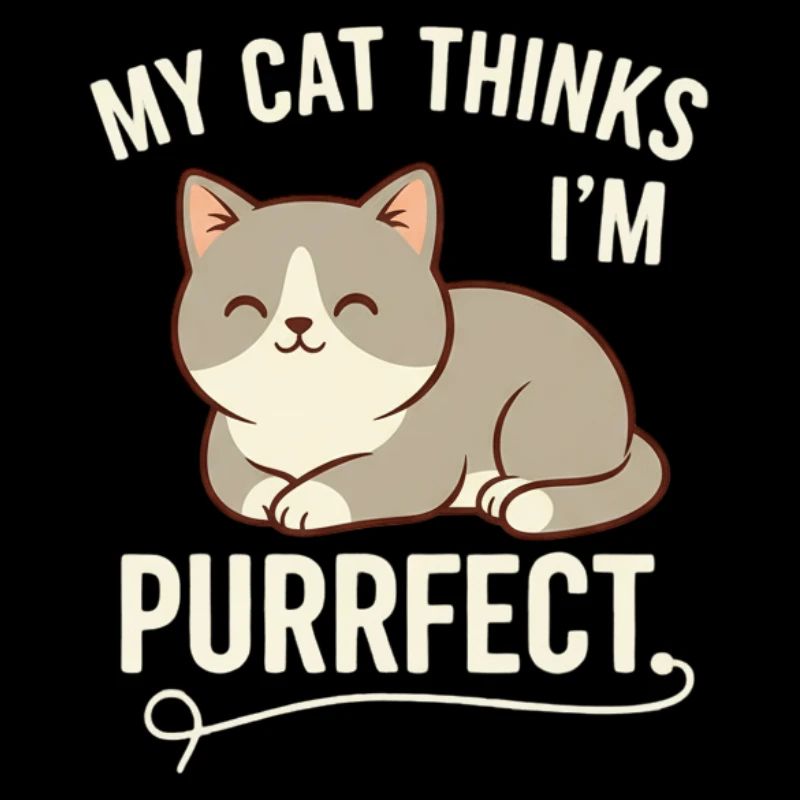 Purrrfect Cat Thinks I'm purrfect