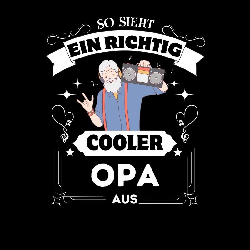 Spruch Shirt,So sieht ein richtig cooler Opa