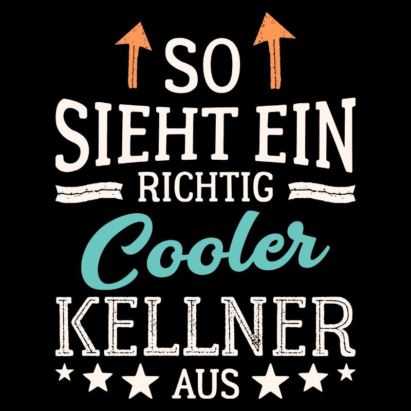So sieht ein richtig cooler Kellner aus Bedienung