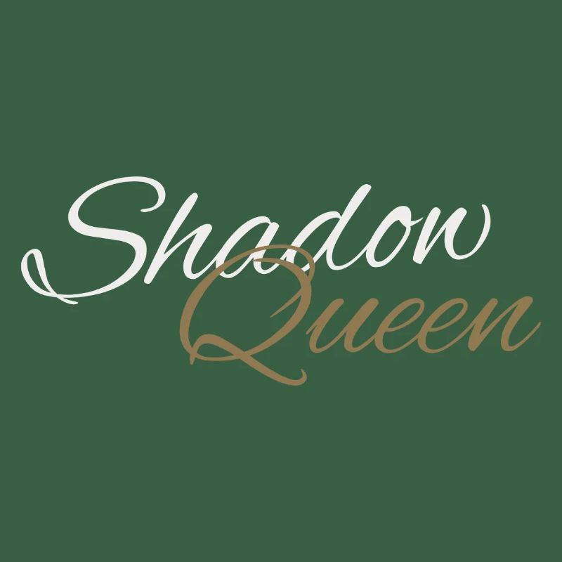 Shadow Queen Golden Cursive Script