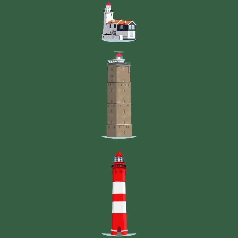 Fari Ameland, Terschelling, Marche
