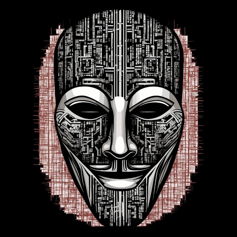 Maschera da hacker anonimo