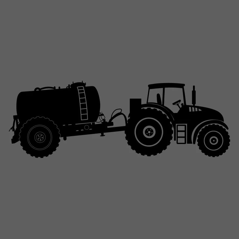 Traktor mit Geierbehälter