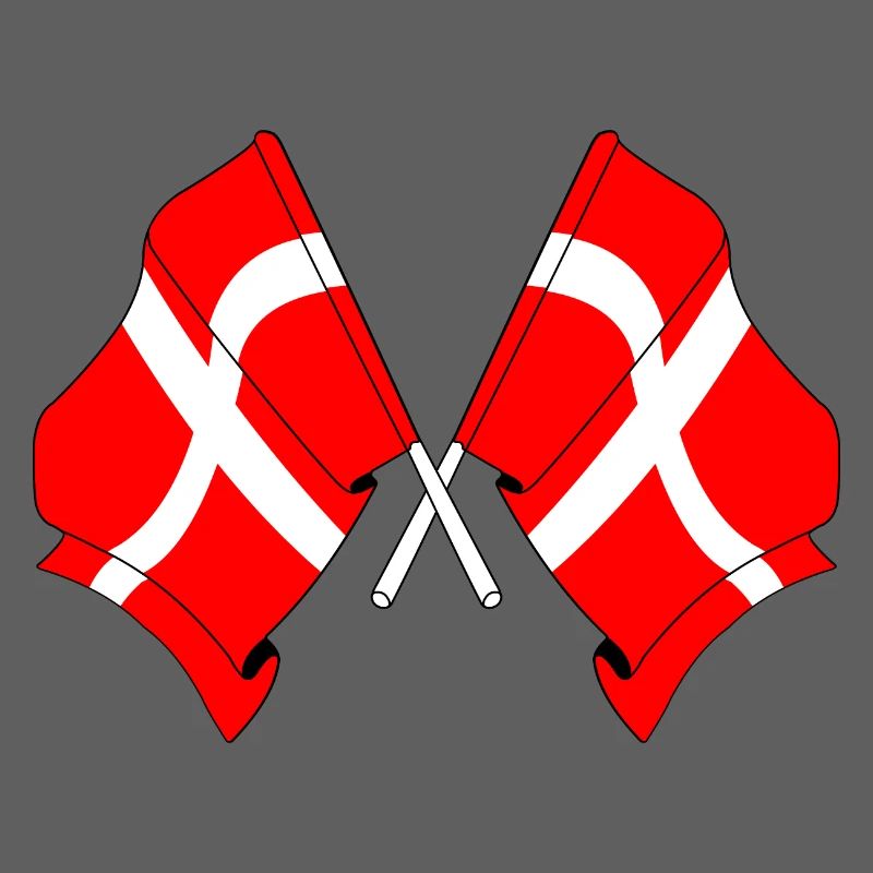 Two flags Denmark