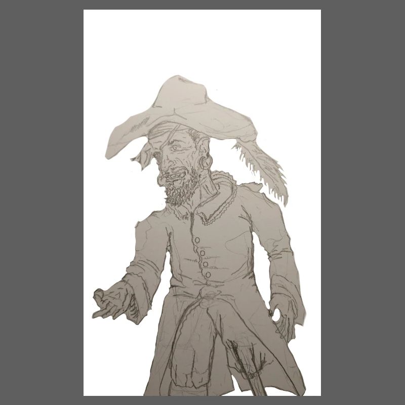 Pirate Avide (graphite)