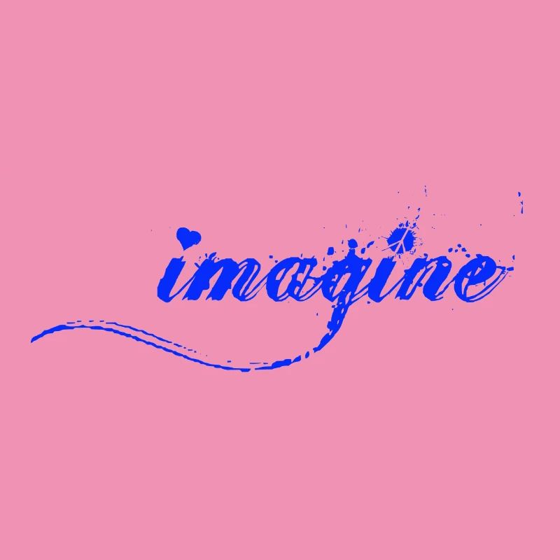 Imagine Blaue Farbklecks Script