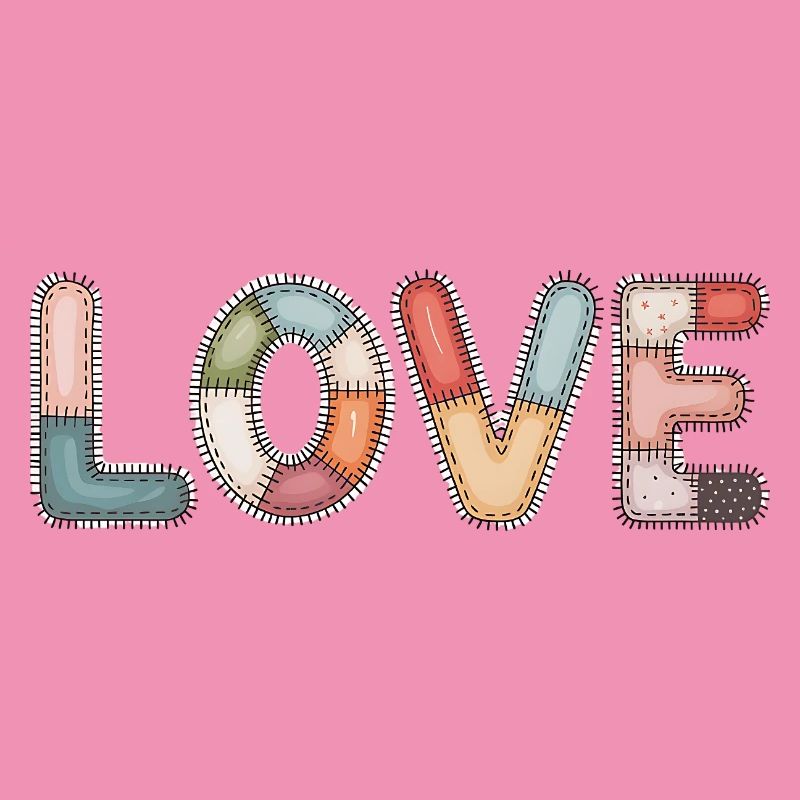 Love Patchwork Nähen Handarbeit Design