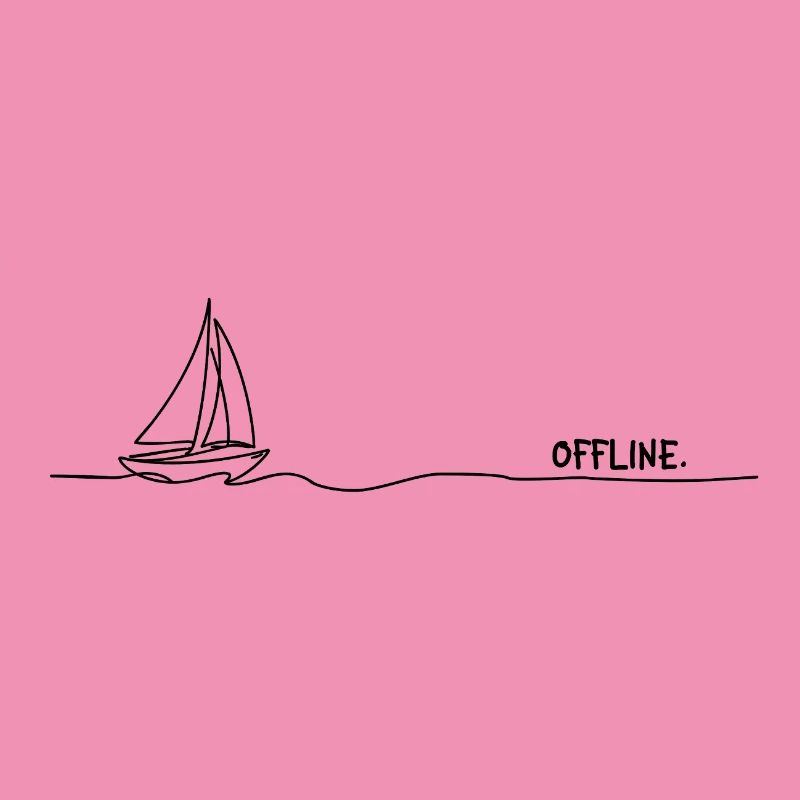 offline. Segeln Minimal Oneline Statement