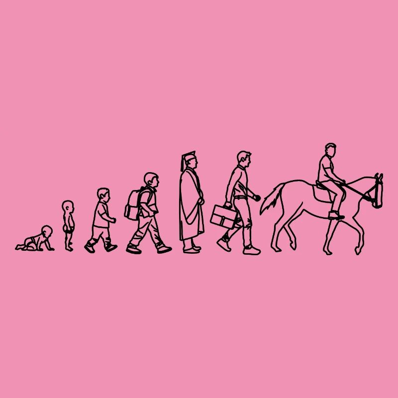 Evolution vom Kind zum Reiter