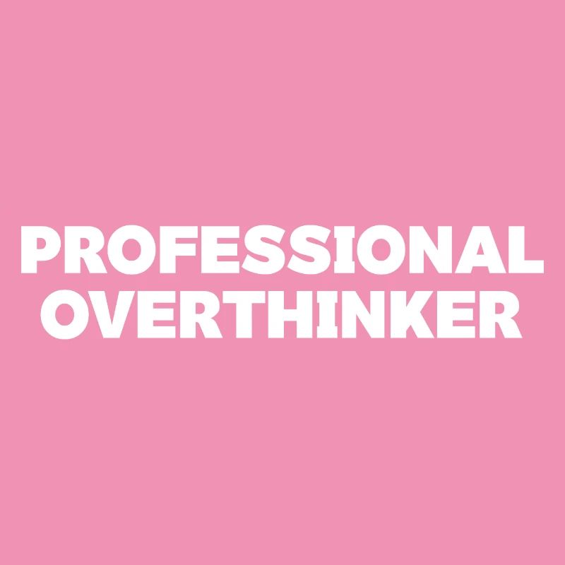 Futuristic Overthinker Typography Design