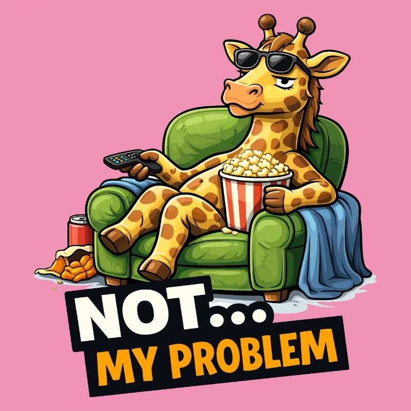 Not My Problem Giraffe Couch Meme