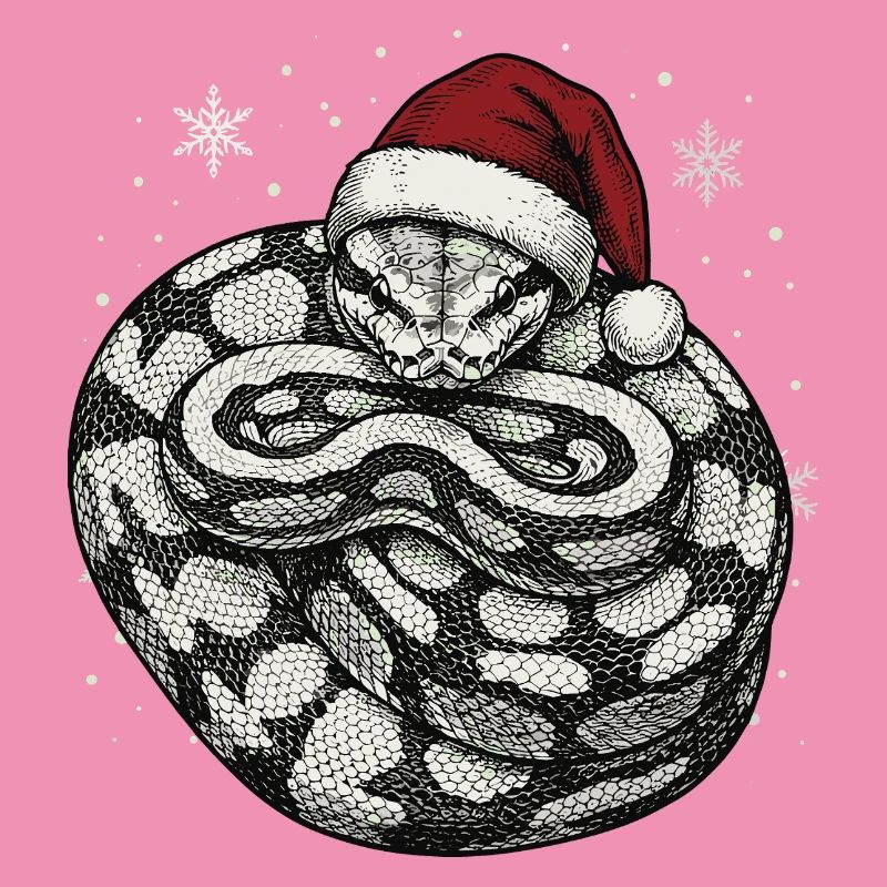 Serpent roi python roi de Noël Python boule