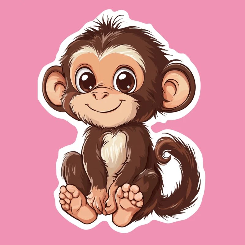 Monkey Cute Monkey Gift for Monkey Fans