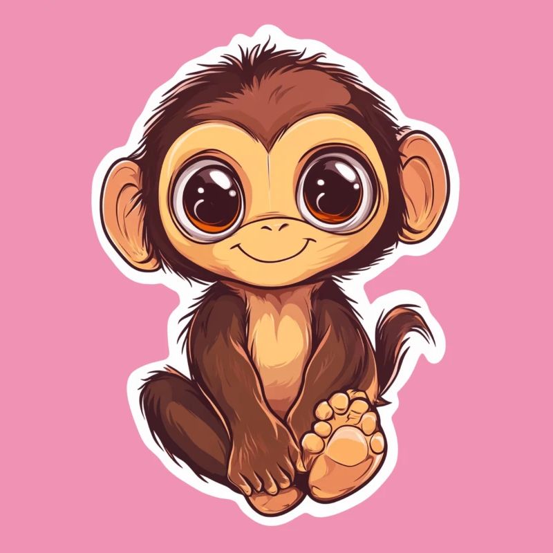 Monkey Cute Monkey Gift for Monkey Fans