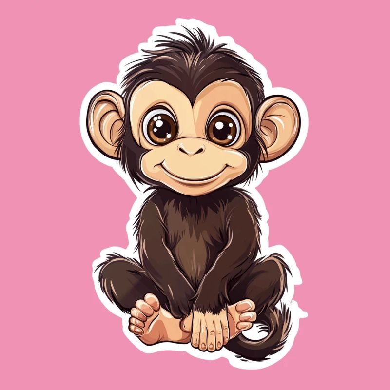 Monkey Cute Monkey Gift for Monkey Fans