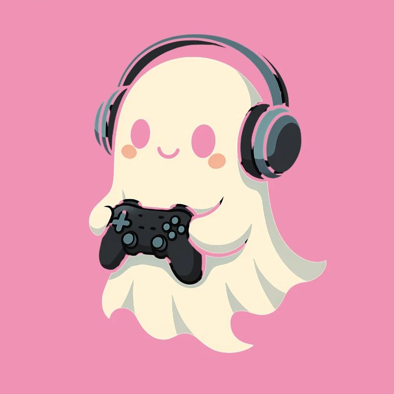 Geist mit Kopfhörer Spielcontroller