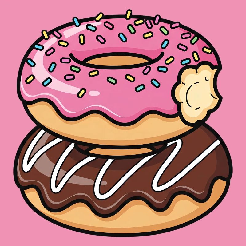 Sweet Stack Donuts Pop Art