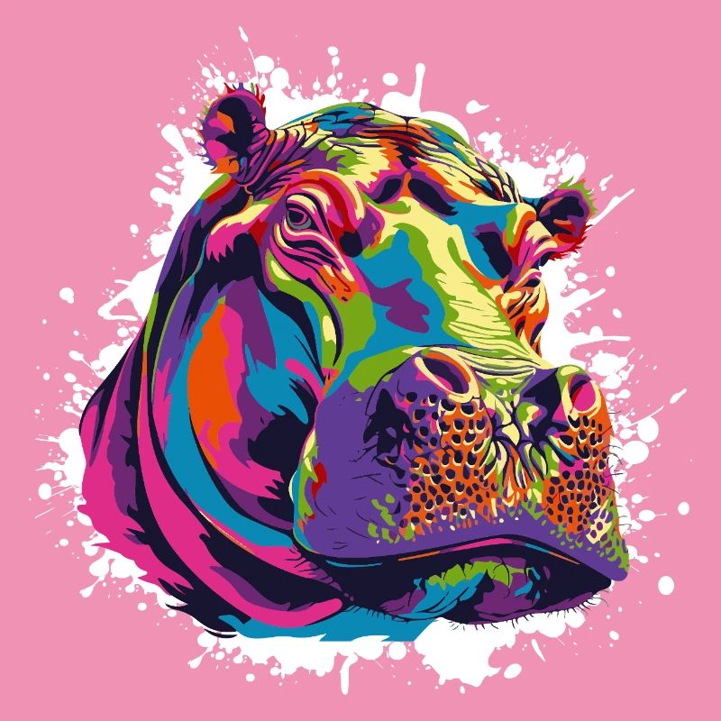 Hippo Art Comic