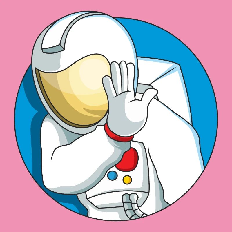 Schüchterner Astronaut