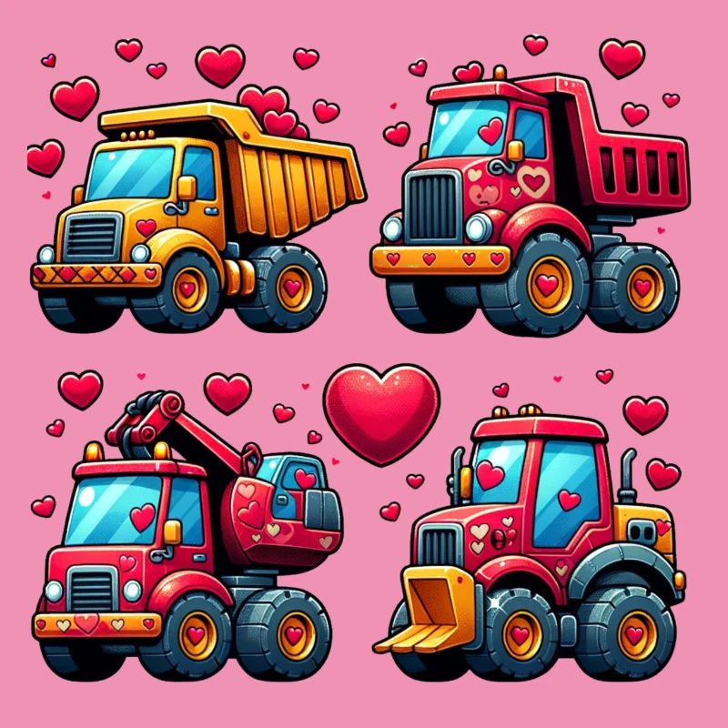Tiny Builders' Affection - Construction T-Shirt