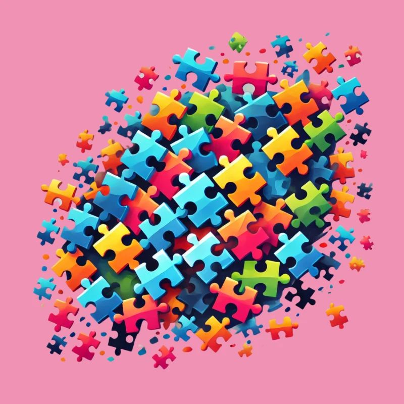 Colorful Puzzle Design for Creative Expression