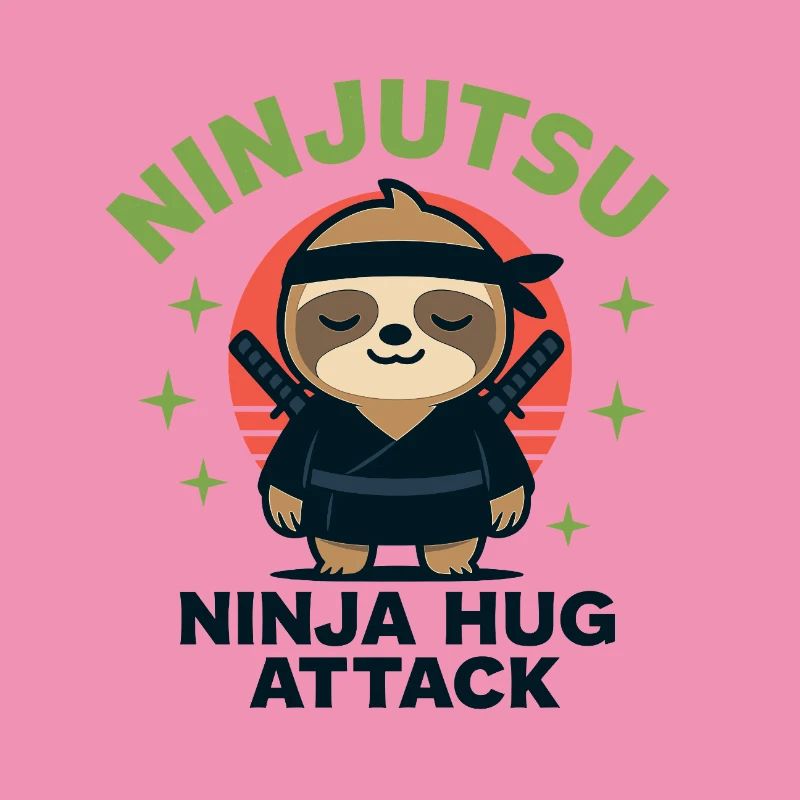 Ninja Cuddle Sloth HugAttack