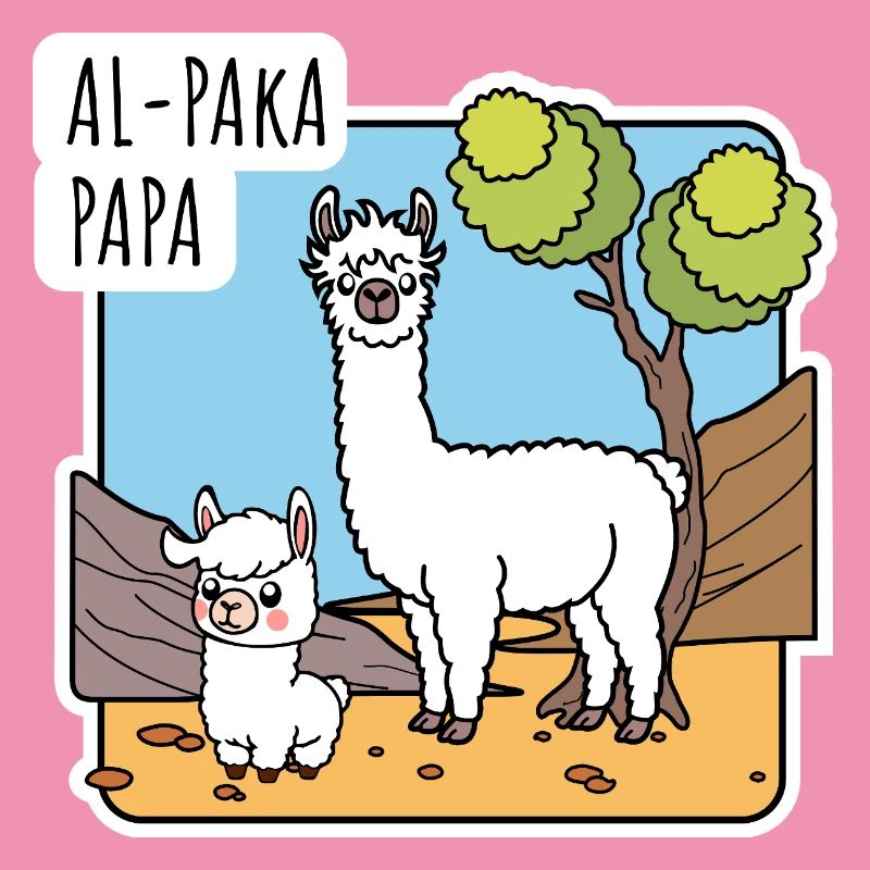 Alpaka Papa mit Alpaka Sohnemann, oder Lama?