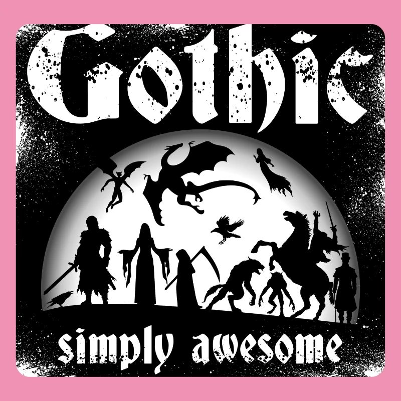 Gothic, spooky full moon creatures