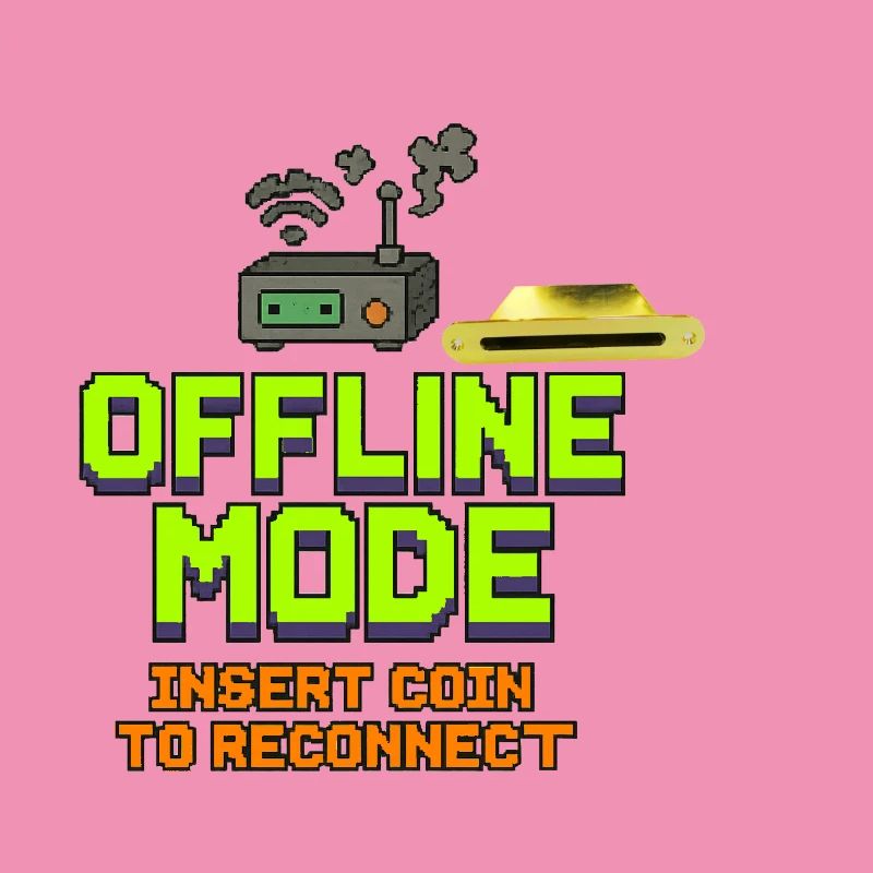 Retro-Gaming Offline-Modedesign