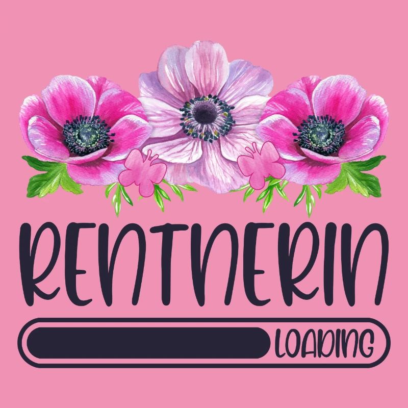 Rentnerin Loading Blumen