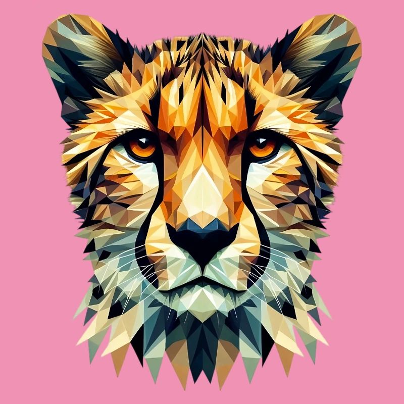 Guépard polygonal