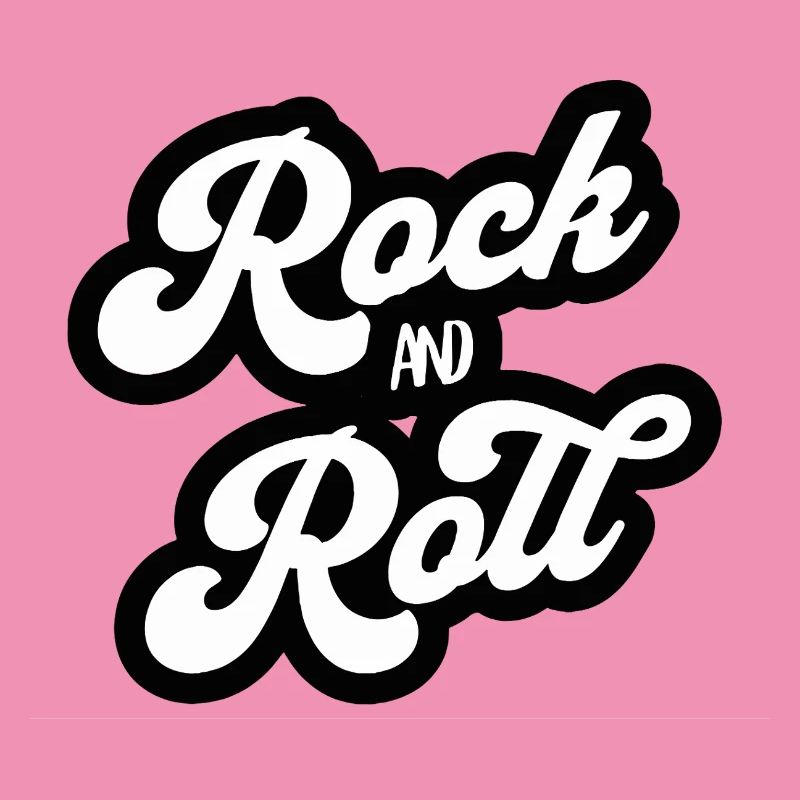 Rock and Roll Vintage Script