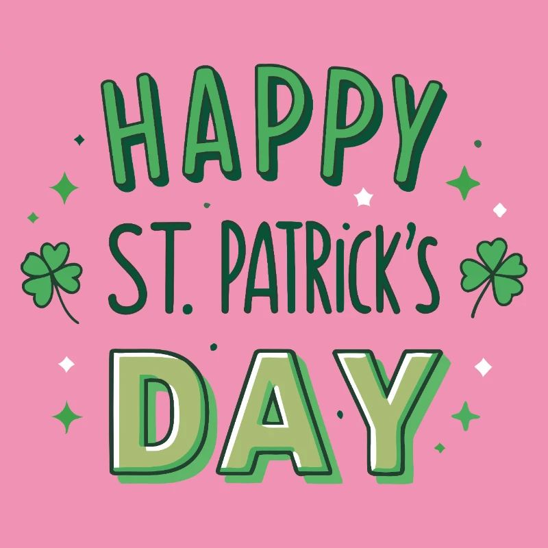 Joyeuse Saint-Patrick Graphisme Vert