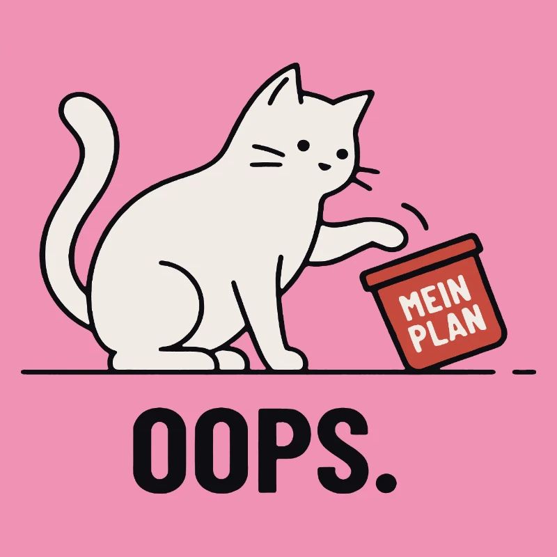 Mon plan... Oups – Chat drôle