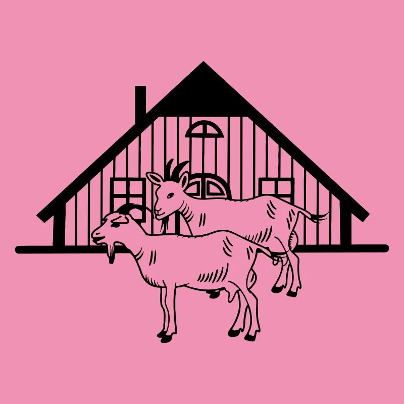 Ziegenfarm oder Stall
