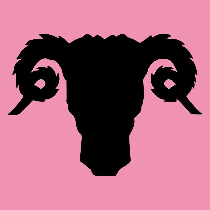 Bock- oder Rammkopfschattenbild