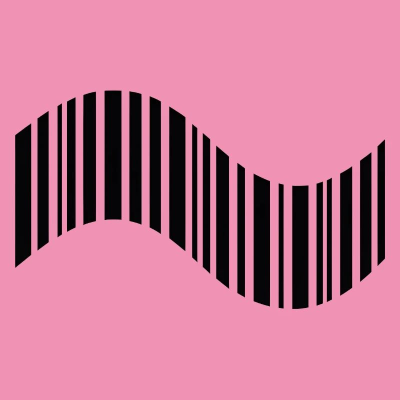 Code-barres en forme ondulée