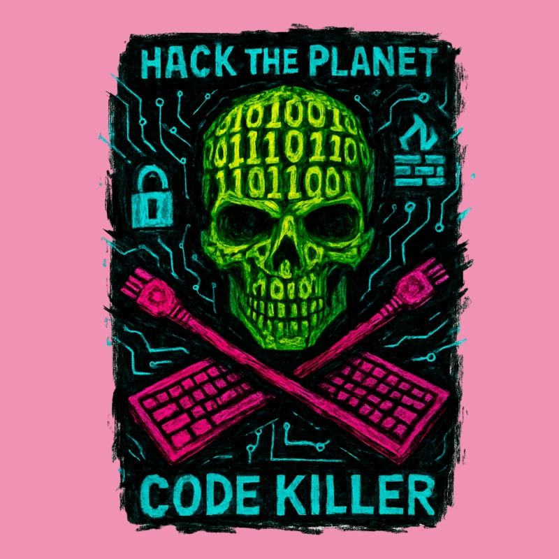 Hack the Planet Code Killer - Cyber Security